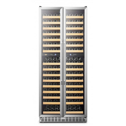 Lanbo 32" Wide, 287 Bottle Dual Zone Luxury Wine Cooler | French Doors