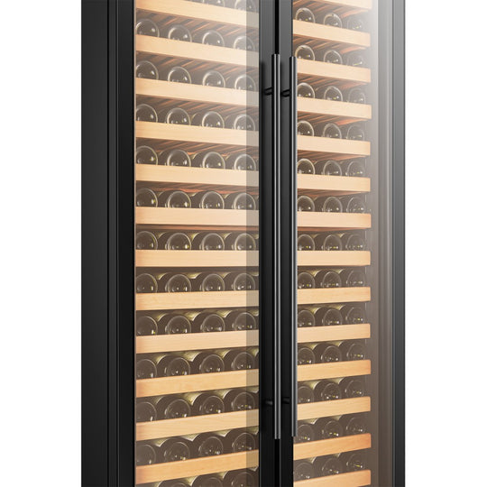 LanboPro 32" Wide, 289 Bottle Single Zone Wine Cooler w/ Glass French (Freestanding or Built In Use)