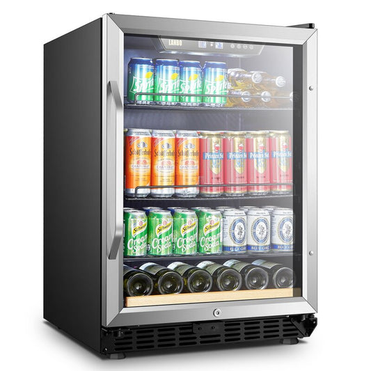 Lanbo 24" Wide Beverage Cooler | Holds 110 Cans & 6 Bottles
