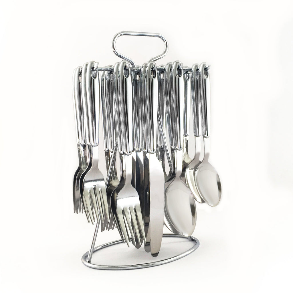 Marvel 20-Piece Flatware Set with Hanging Rack