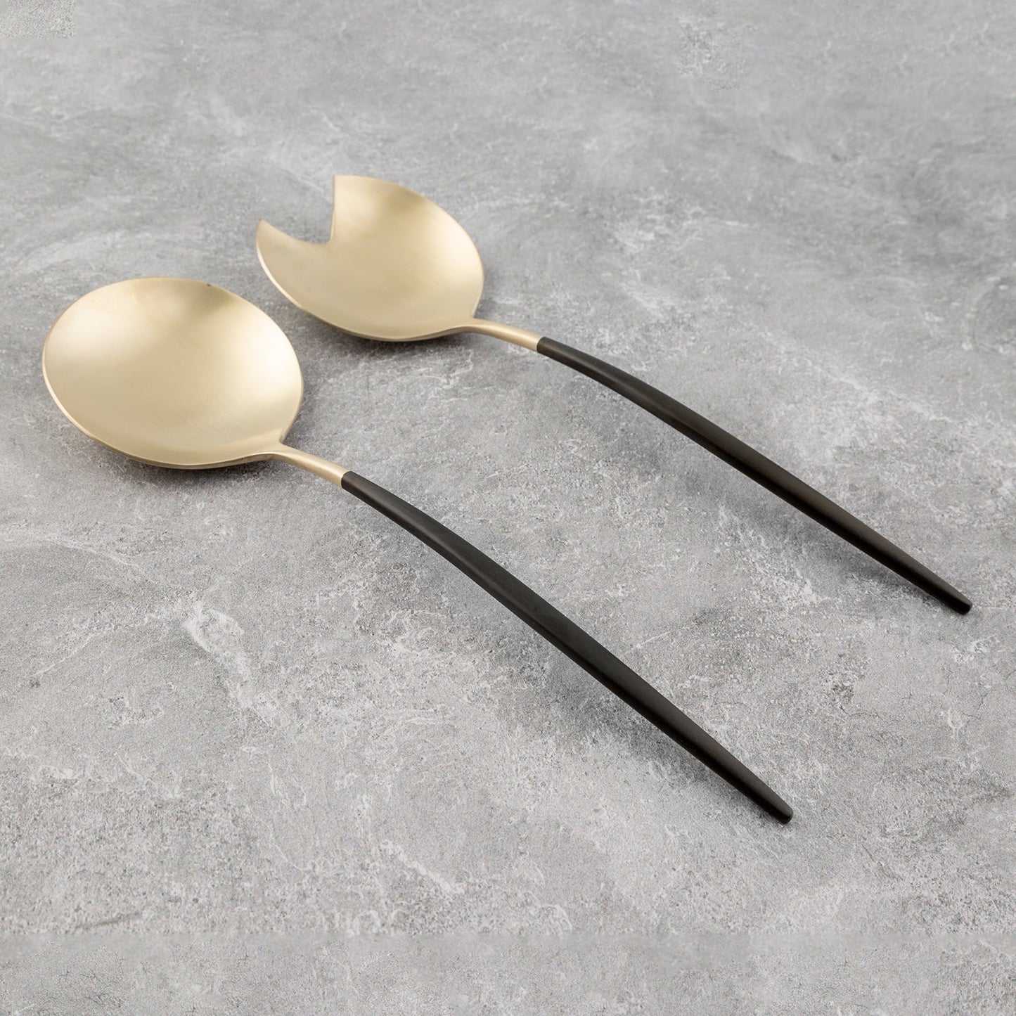 Gaze Two-Tone Satin 2-Piece Serve Set