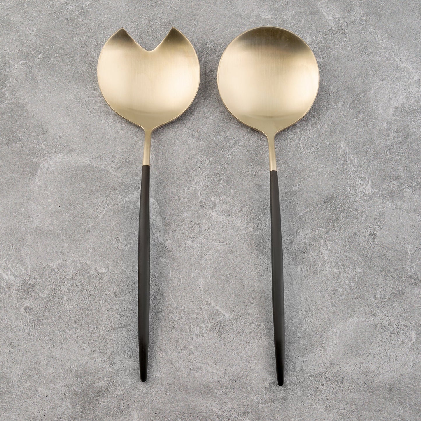 Gaze Two-Tone Satin 2-Piece Serve Set