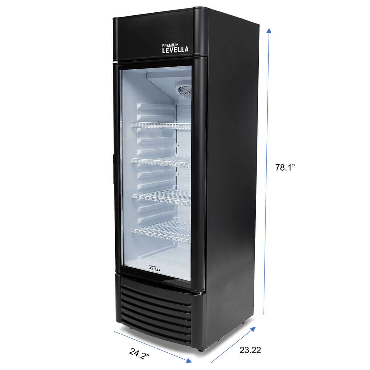 12.5 cu.ft Commercial Display Refrigerator | Black | PRF1257DX