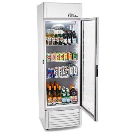 12.5 cu.ft Commercial Display Refrigerator | Silver | PRF125DX