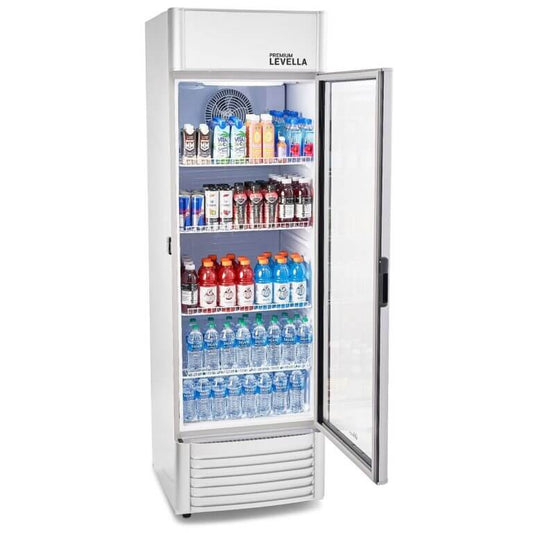 15.5 cu.ft Commercial Display Refrigerator | Silver | PRF155DX