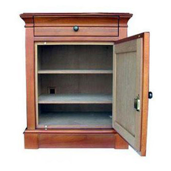 Humidor Supreme 500 Ct. Lauderdale End Table Cigar Cabinet Humidor - Holds 500 Cigars