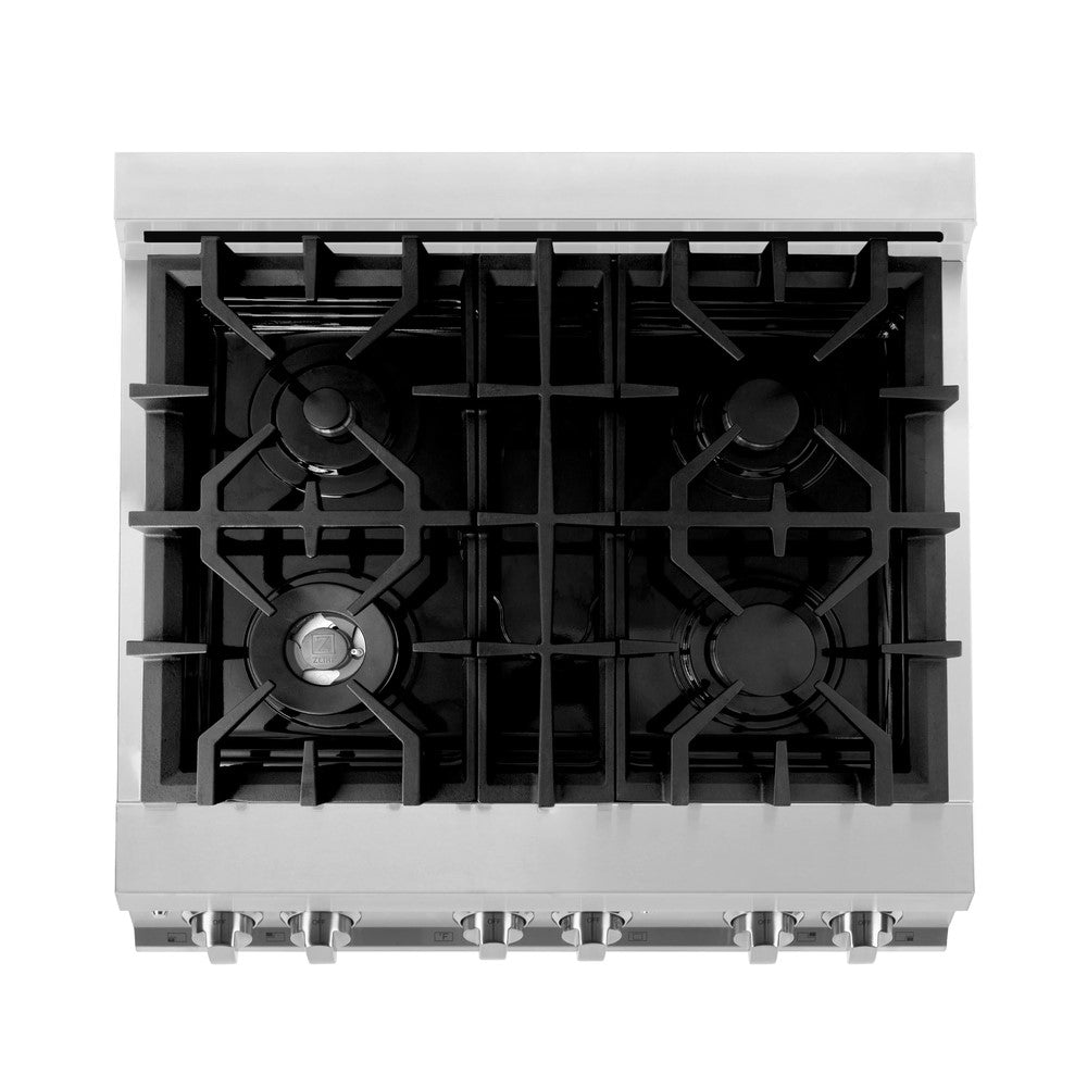 ZLINE 30" Dual Fuel Range with Gas Stove and Electric Oven (RA30)