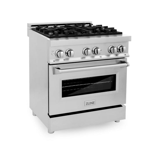 ZLINE 30" Dual Fuel Range with Gas Stove and Electric Oven (RA30)