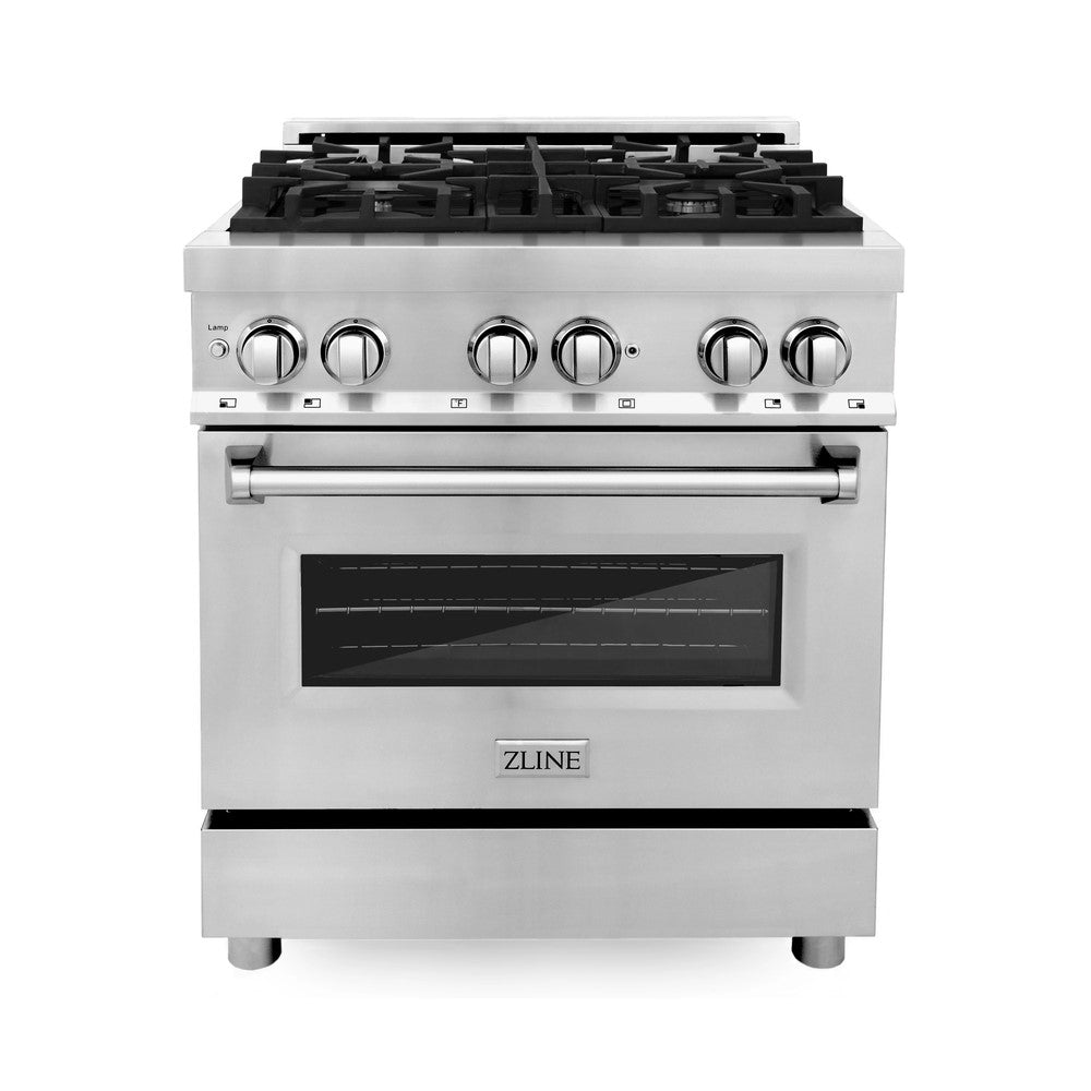 ZLINE 30" Dual Fuel Range with Gas Stove and Electric Oven (RA30)