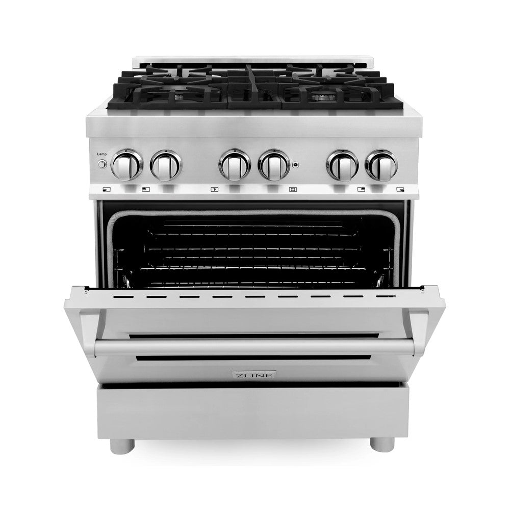 ZLINE 30" Dual Fuel Range with Gas Stove and Electric Oven (RA30)