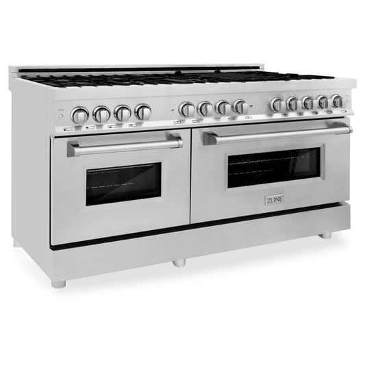 ZLINE 60" Dual Fuel Range with Gas Stove and Electric Oven (RA60)