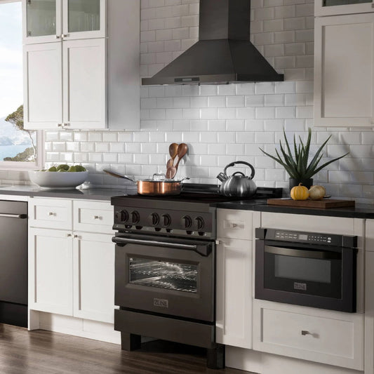 ZLINE Induction Range with a 4 Element Stove and Electric Oven (RAIND-BS)