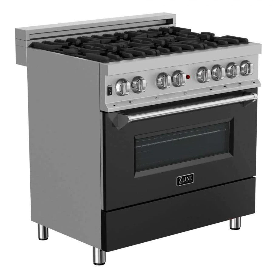ZLINE 36" Dual Fuel Range with Gas Stove and Electric Oven (RAS-SN-36)