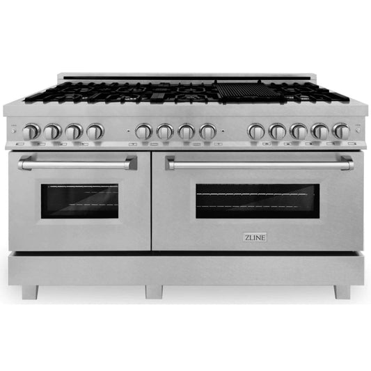 ZLINE 60" Dual Fuel Range with Gas Stove and Electric Oven (RAS-60)