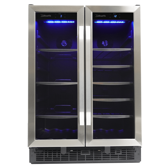 Danby Silhouette Emmental | 24" Dual Zone Wine & Beverage Center | Holds 60 Cans, 27 Bottles