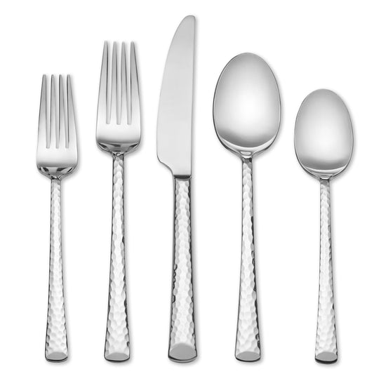 Oneida Vale Hammered 20 Piece Flatware Set