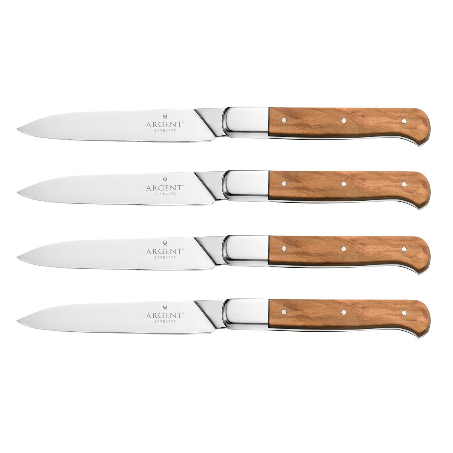 Oneida Lynden Set Of 4 Olive Wood Steak Knives