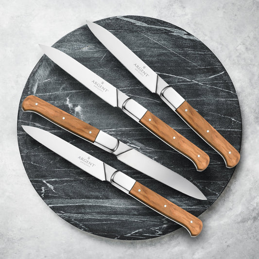 Oneida Lynden Set Of 4 Olive Wood Steak Knives
