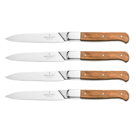 Oneida Lynden Set Of 4 Olive Wood Steak Knives