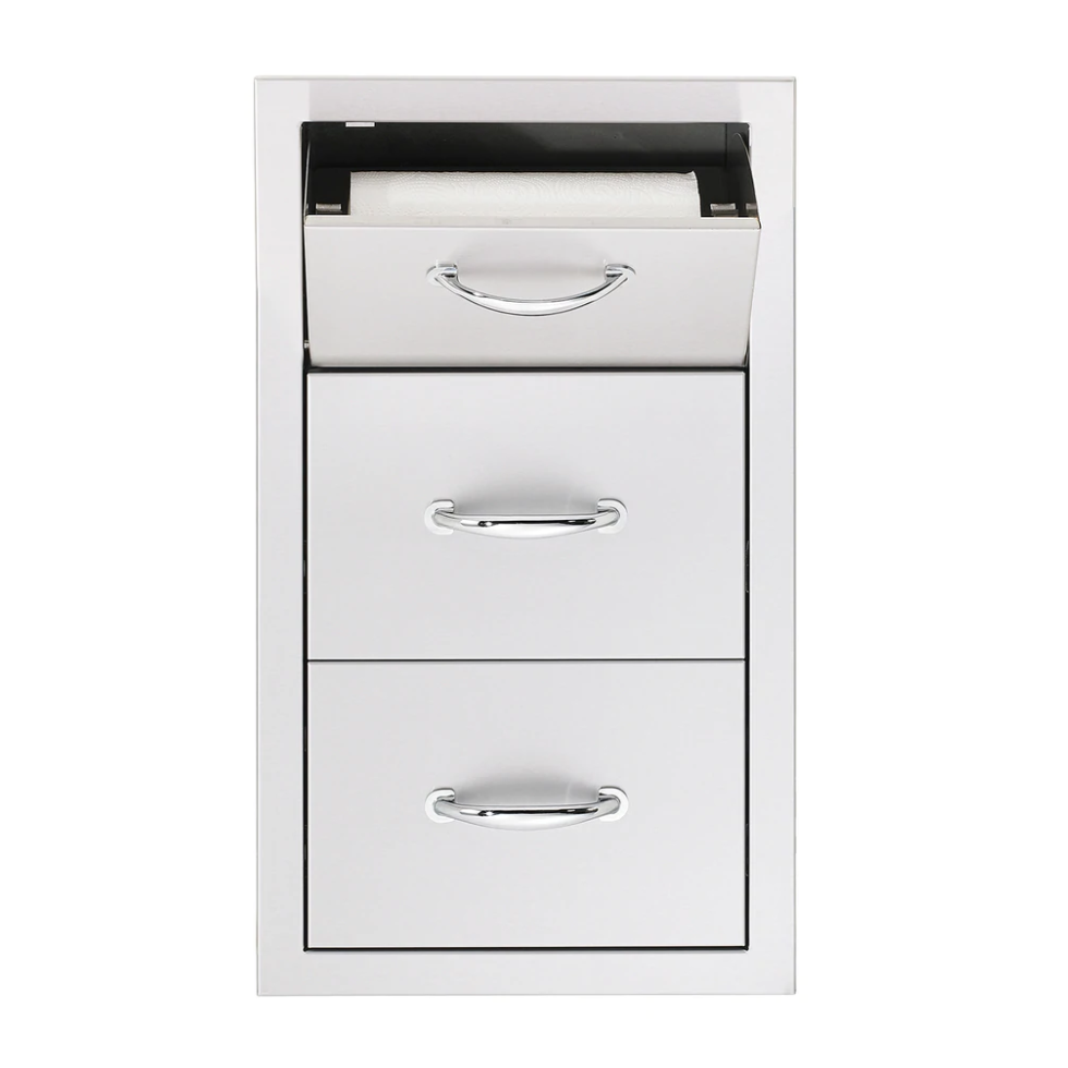 Summerset 17" Drawers - single, double, triple + paper towel holder