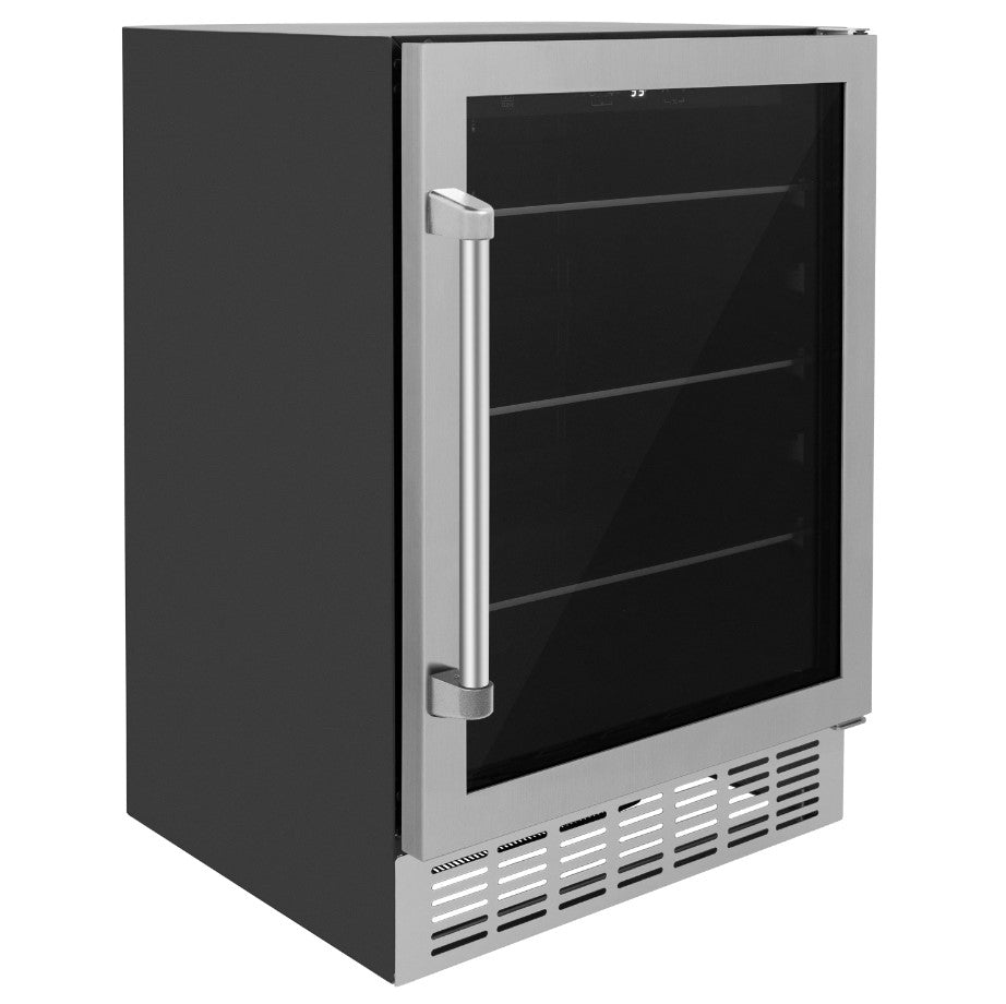 ZLINE 24" Monument 154 Can Beverage Fridge in Stainless Steel (RBV-US-24)