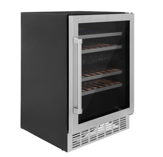 ZLINE 24" Monument Dual Zone 44-Bottle Wine Cooler in Stainless Steel