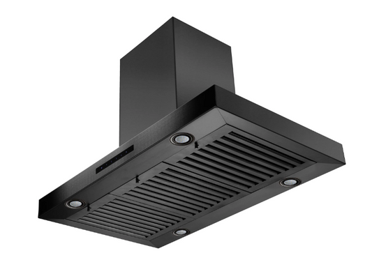 ZLINE BSKE Island Range Hood in Black Stainless Steel