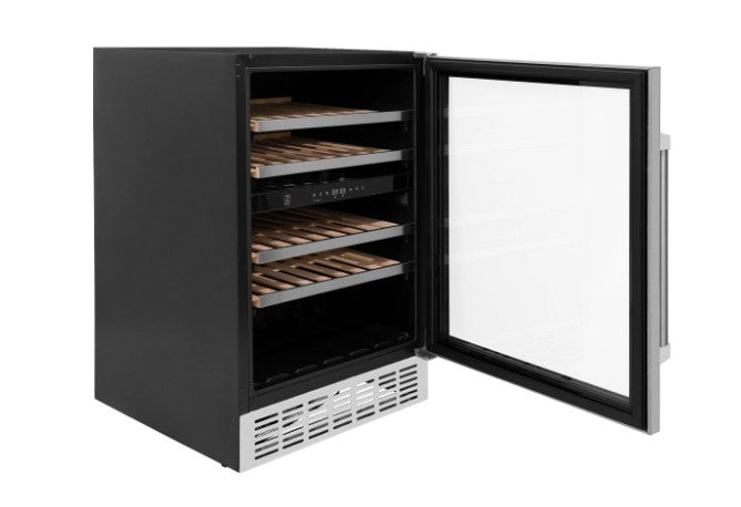 ZLINE 24" Monument Dual Zone 44-Bottle Wine Cooler in Stainless Steel