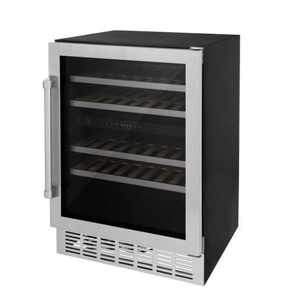 ZLINE 24" Monument Dual Zone 44-Bottle Wine Cooler in Stainless Steel