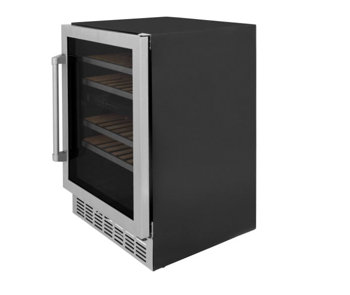 ZLINE 24" Monument Dual Zone 44-Bottle Wine Cooler in Stainless Steel