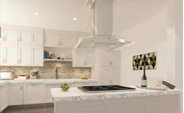 ZLINE Island Mount Range Hood in Durasnow Stainless Steel & Glass