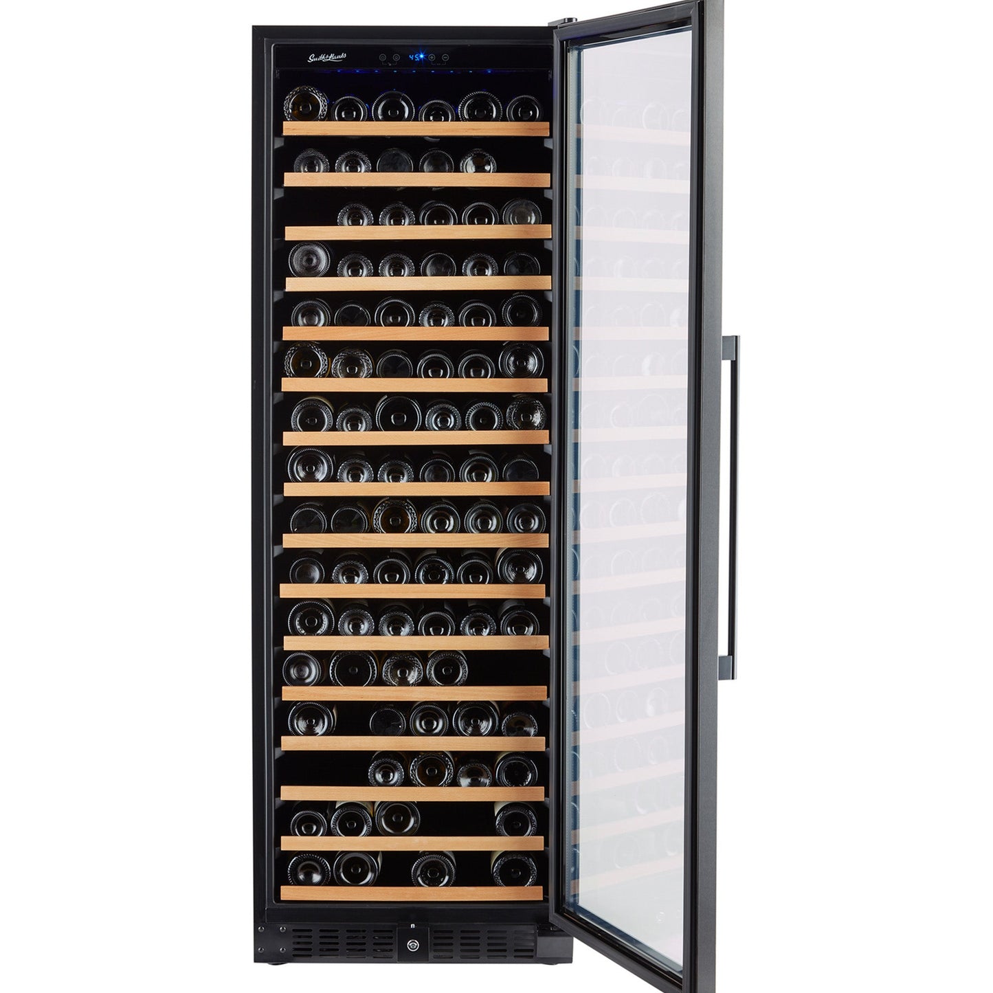 Smith & Hanks 24" Black Stainless Single Zone Wine Cooler | Holds 166 Bottles | RW428SRBSS