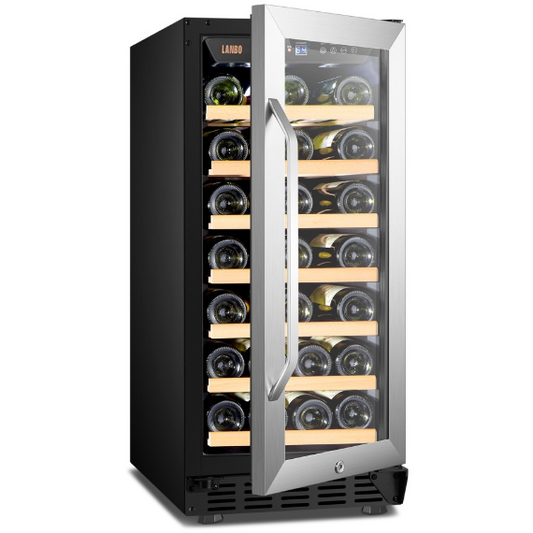 Lanbo 15" Wide, 33 Bottle Single Zone Wine Cooler