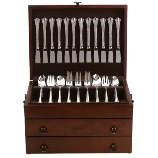 Reed & Barton Bristol™ Grande Mahogany Flatware Chest | Holds 250 Pieces