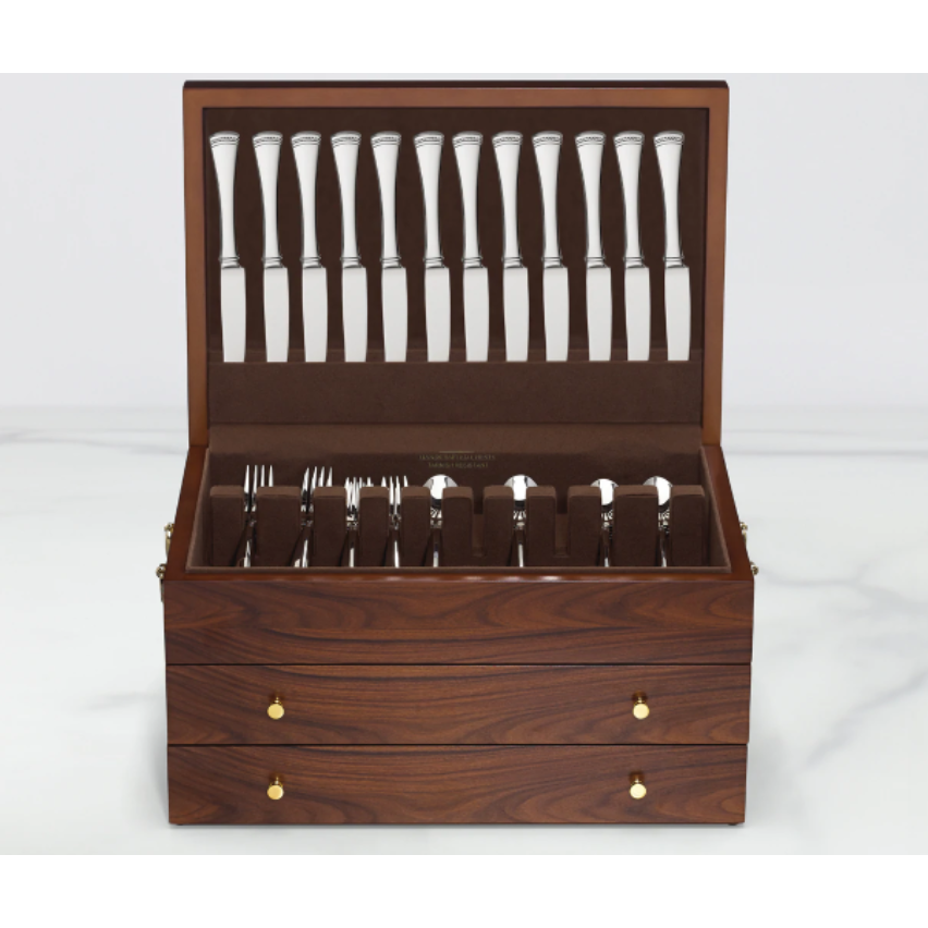 Lenox Rosewood Flatware Chest- Service for 24
