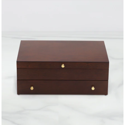 Lenox Mahogany Flatware Chest | Holds 120 Pieces