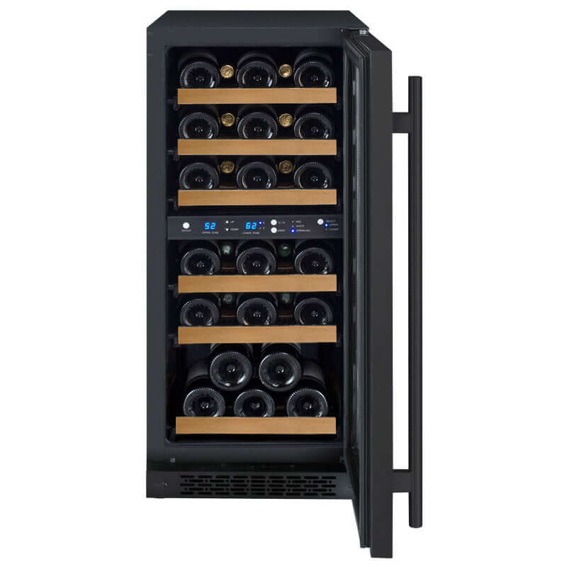Allavino 15” 30 Bottle Dual Zone Wine Cooler | Tru-Vino Technology and FlexCount II Shelving