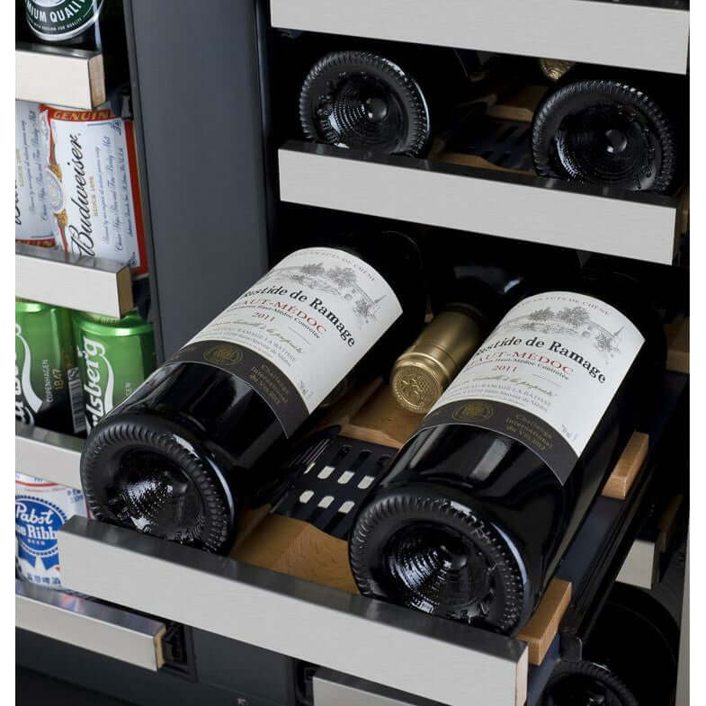 Allavino 24” Dual Zone Wine & Beverage Center Combo | Holds 18 Bottles/66 Cans