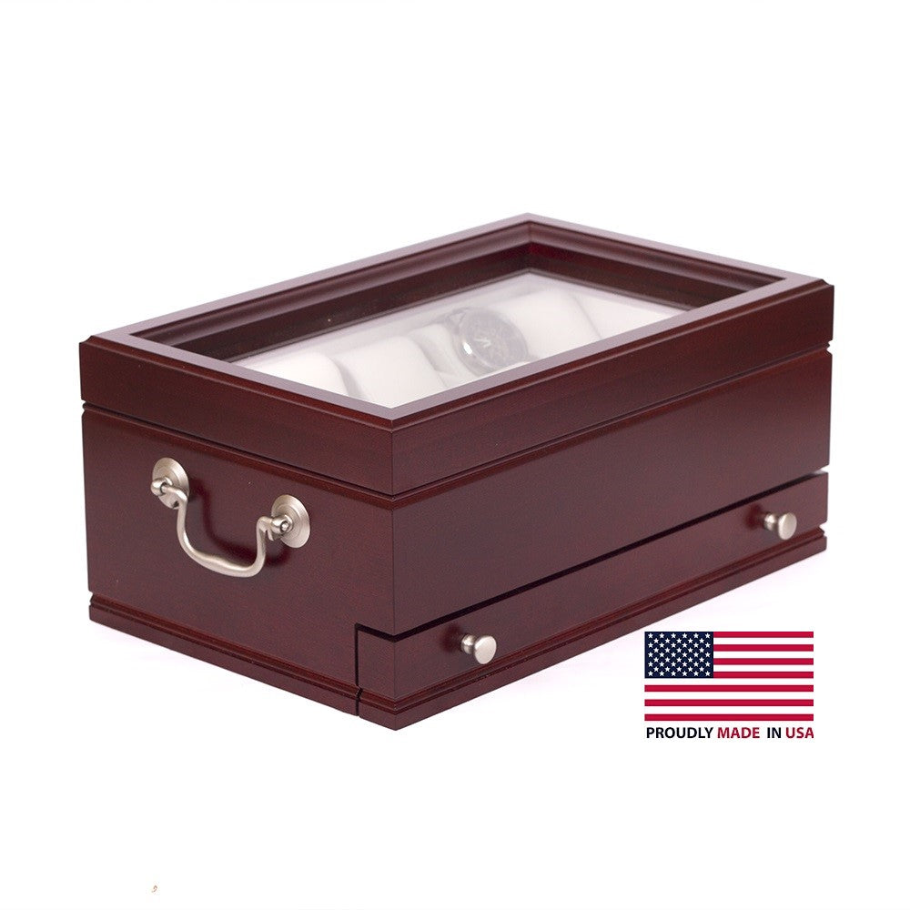 Captain Watch Box and Valet | Holds 10 Watches