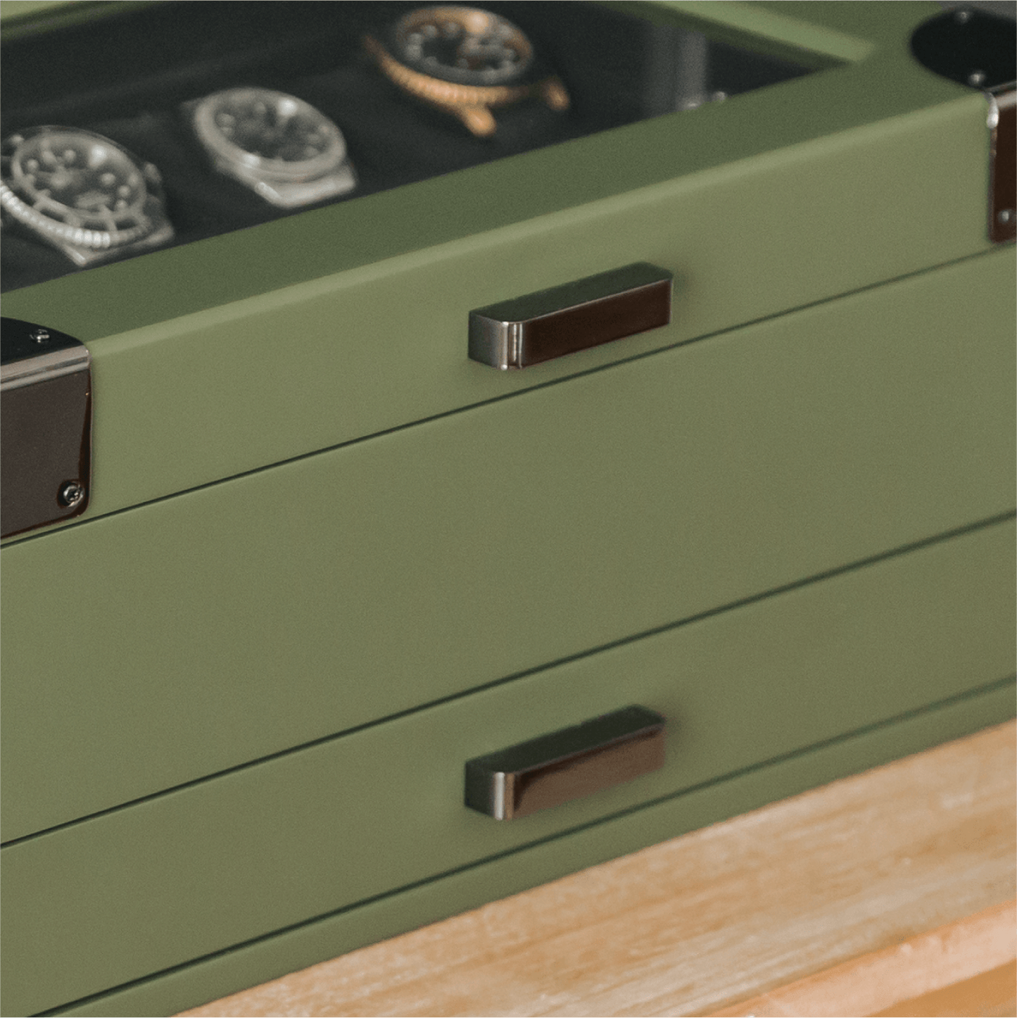 10 Slot Military Watch Box