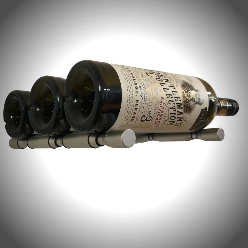 Wall Mounted Wine Peg Set | 3-Bottle Label-Forward Display