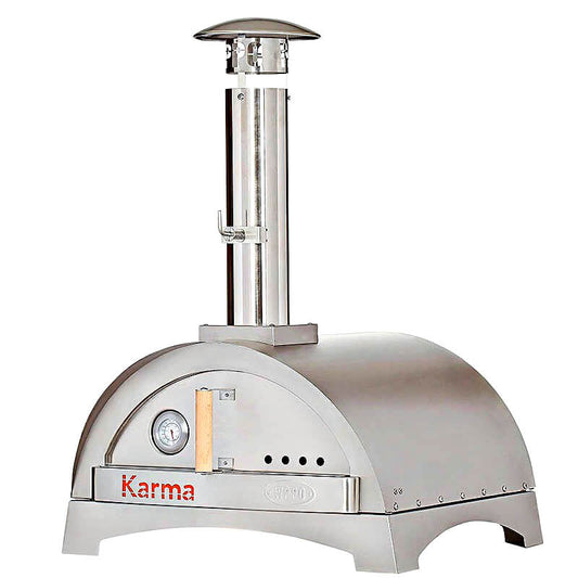 WPPO Karma 25" Stainless Steel Wood Outdoor Fired Pizza Oven