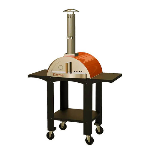 WPPO Karma 25" Wood Fired Outdoor Pizza Oven with Cart