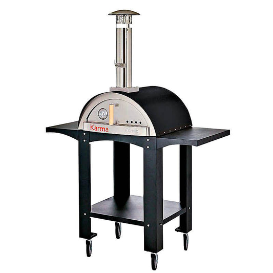 WPPO Karma 25" Wood Fired Outdoor Pizza Oven with Cart