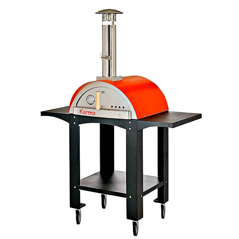 WPPO Karma 25" Wood Fired Outdoor Pizza Oven with Cart