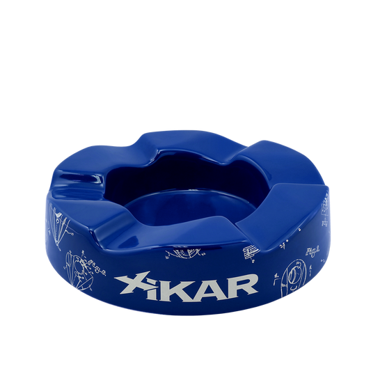 Xikar Wave Ashtray- Blue & White