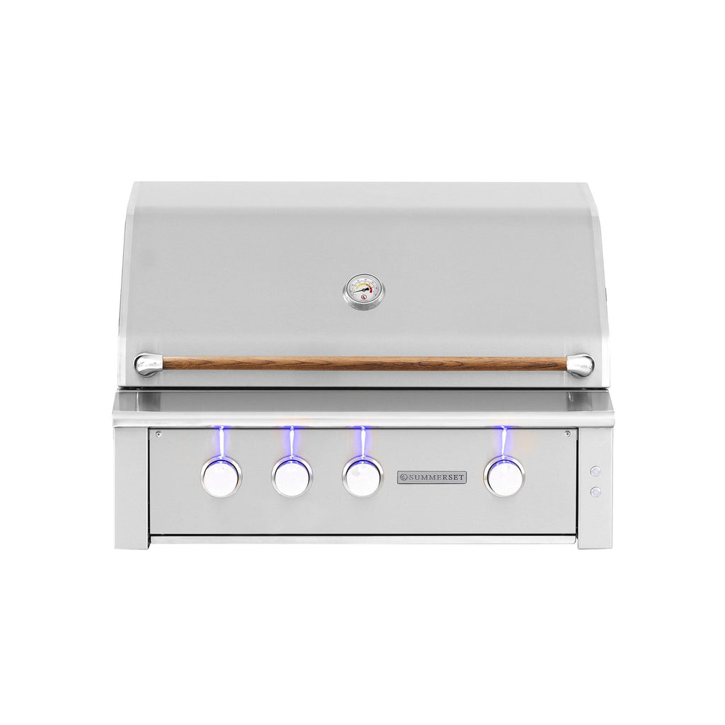 Summerset Alturi 36 inch Built-in Grill with Stainless Steel 304 Stainless Steel Main Burners & Rotisserie Back Burner ALT36T