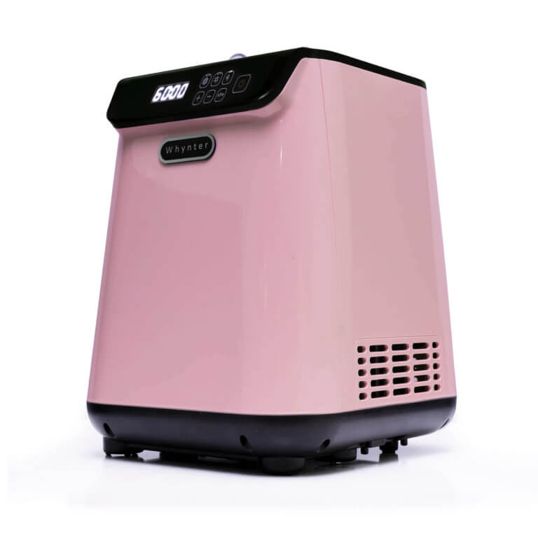 Whynter 1.28 Quart Compact Upright Automatic Ice Cream Maker | Limited Edition Black & Pink