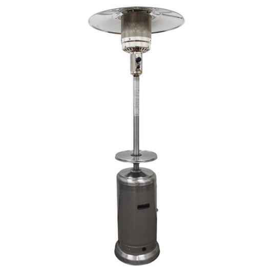 AZ Patio Heaters 87" Tall Stainless Steel Patio Heater with Table - 48000 BTU's