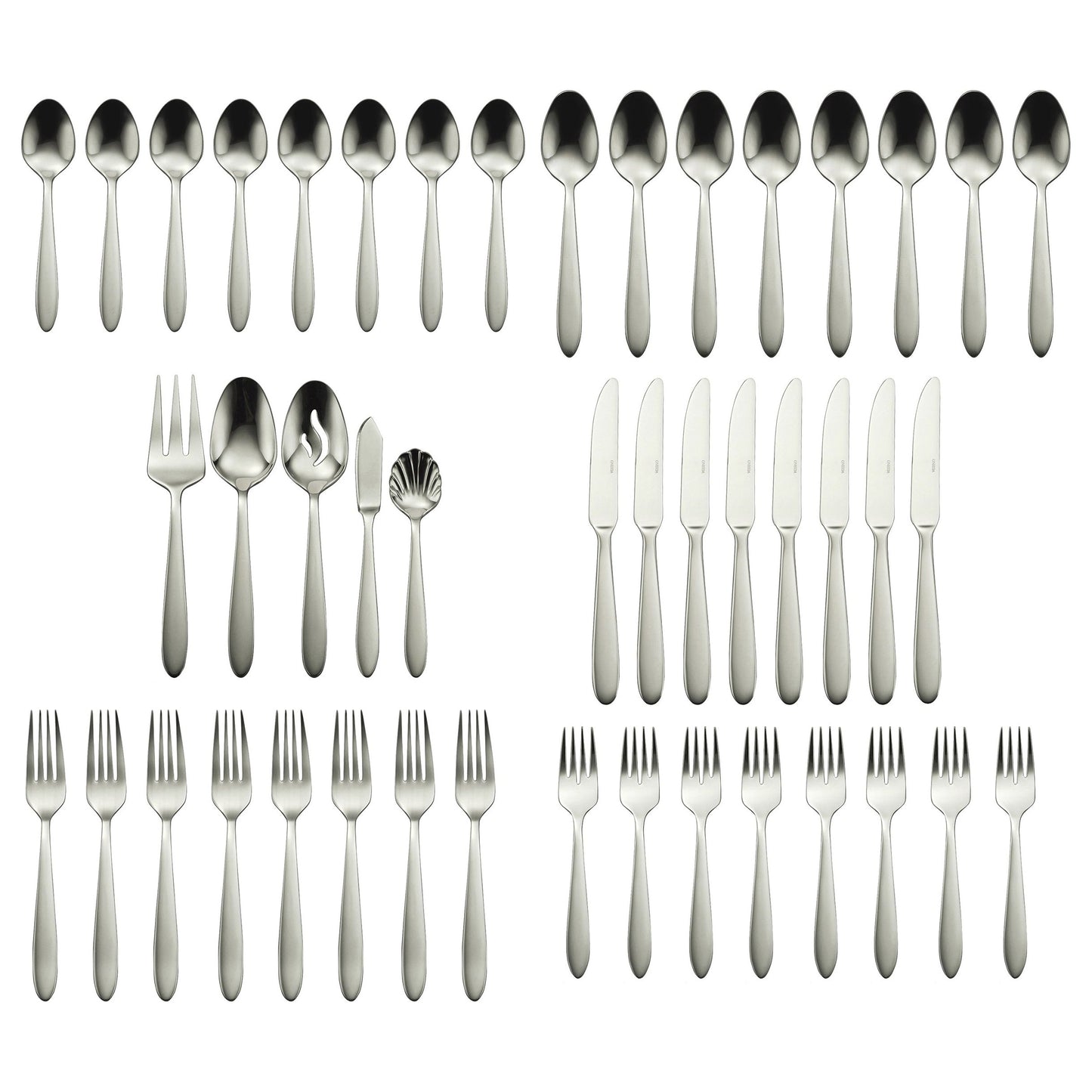 Oneida Mooncrest 45 Piece Everyday Flatware Set